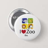 Love the Zoo Button (Vorne & Hinten)