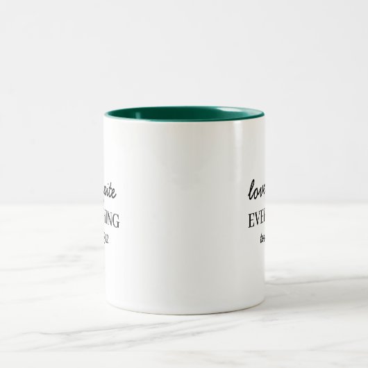 Love Them Anyway  Faith Two-Tone Zweifarbige Tasse (Mittel)