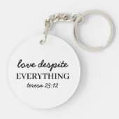 Love Them Anyway | Luke 23:24 Faith Scripture  Schlüsselanhänger (Rückseite)