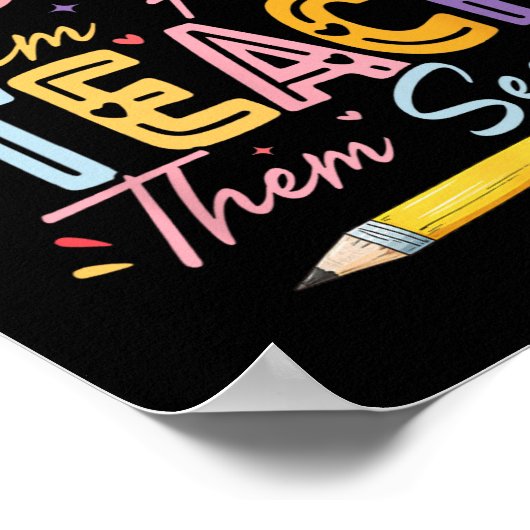 Love Them First Teach Them Second Inspirational Te Poster (Ecke)