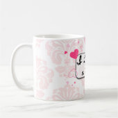 Love themed coffee mug with hearts kaffeetasse (Links)