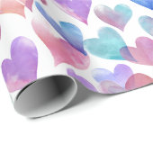 Love-Themed Hearts Valentine Wrapping Paper Geschenkpapier (Rolleneckpunkt)