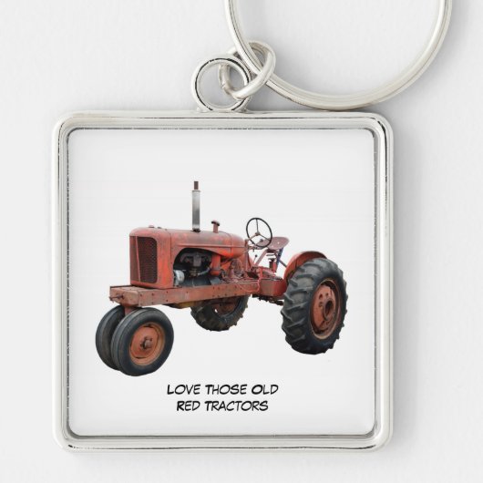 Love Those Old Rustic Tractors Keychain Schlüsselanhänger (Vorne)