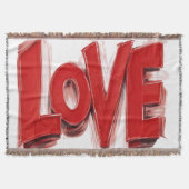 LOVE Throw Blanket , Home decor gift Decke (Vorderseite)