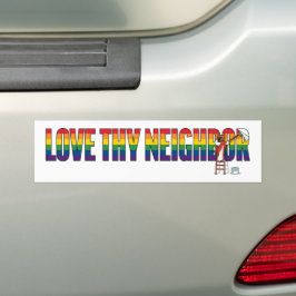 Love Thy Neighbor Autoaufkleber