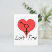 Love Time Postkarte (Stehend Vorderseite)
