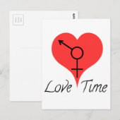 Love Time Postkarte (Vorne/Hinten)