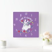 Love to dance quadratische wanduhr (Zuhause)