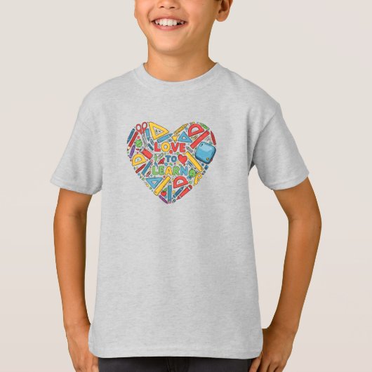 Love to Learn – Kids Tee (Vorderseite)