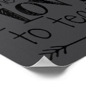 Love To Teach Sitive Affirmation Motivational Teac Poster (Ecke)
