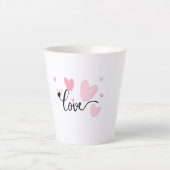 LOVE-Typografie-Tasse Milchtasse (Vorderseite)