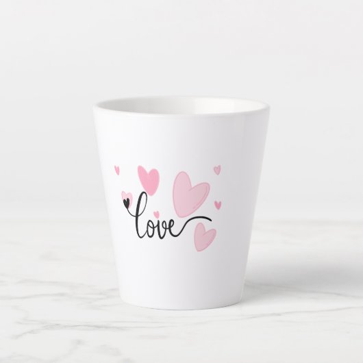 LOVE Typography Mug Milchtasse (Vorderseite)