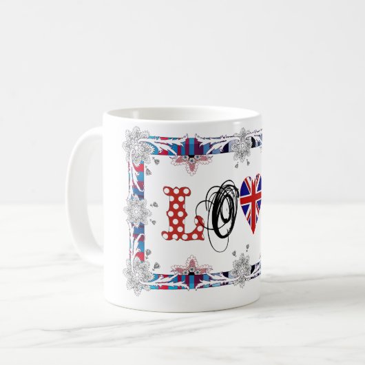 Love UK Kaffeetasse (Vorderseite Links)