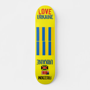 LOVE UKRAINE Skateboard, 7¾" Deck Skateboard