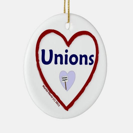 Love Unions Keramik Ornament (Rechts)