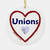 Love Unions Keramik Ornament (Vorne)