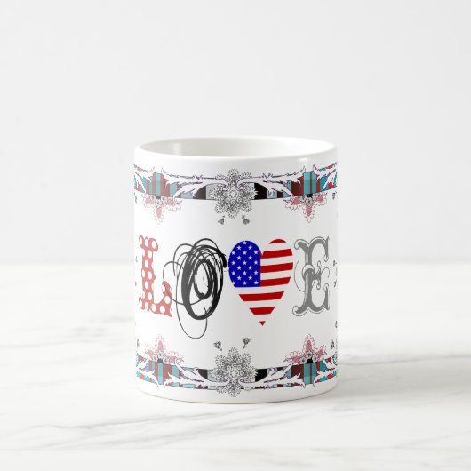 Love USA Kaffeetasse (Mittel)