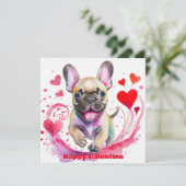 Love Valentine French Bulldog (Stehend Vorderseite)