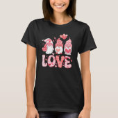 LOVE Valentine Three Gnome Gnome Valentine's Day T-Shirt (Vorderseite)