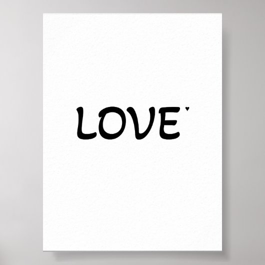 Love - valentine typography poster (Vorne)