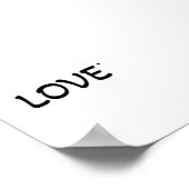 Love - valentine typography poster (Ecke)