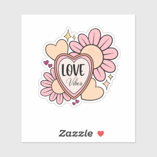 Love Vibes Aufkleber (Blatt)