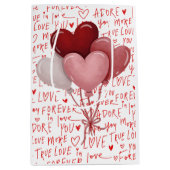 Love Vibes Medium Gift Bag Mittlere Geschenktüte (Vorderseite)