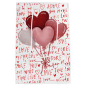 Love Vibes Medium Gift Bag Mittlere Geschenktüte (Rückseite)