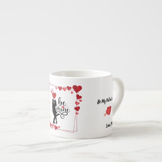 Love Vibes Personalized Espresso Mug Espressotasse (Vorderseite Rechts)