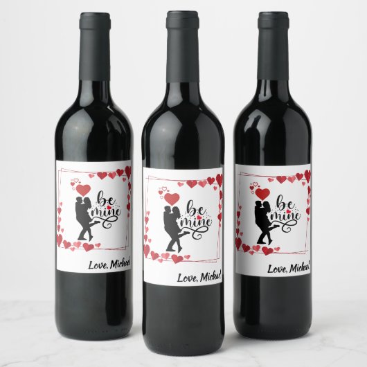 Love Vibes Personalized Label Set Weinetikett (Flaschen)