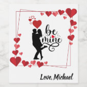 Love Vibes Personalized Label Set Weinetikett (Einzelnes Label)