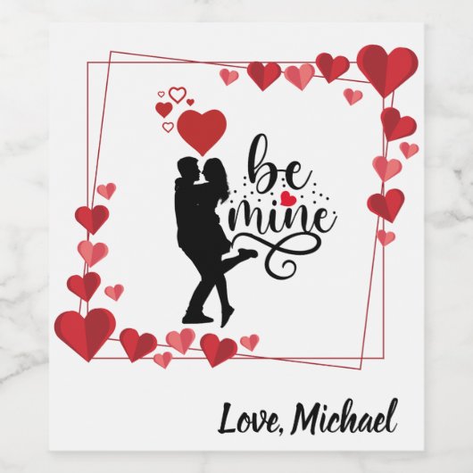 Love Vibes Personalized Label Set Weinetikett (Einzelnes Label)