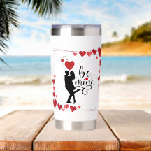 Love Vibes Personalized Water Bottle