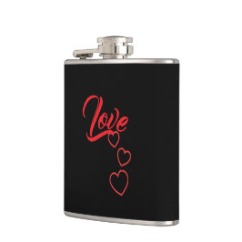 Love Vinyl Wrapped Flask Flachmann