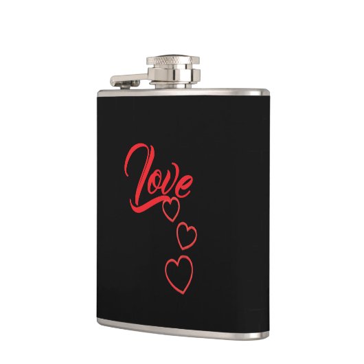Love Vinyl Wrapped Flask Flachmann (Links)