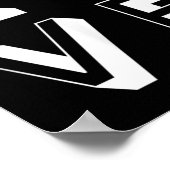 Love Volleyball Girls Birthday Gift Graphic Poster (Ecke)