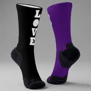 LOVE Volleyball-Spieler Benutzerdefinierte Teamfar Socken