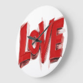 LOVE Wall art Clocks , Home decor giftt Große Wanduhr (Winkel)