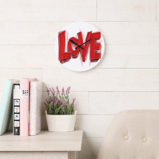 LOVE Wall art Clocks , Home decor giftt Große Wanduhr (Lesesaal)
