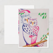 Love Wasserfarbe Schlechtwetterkarte (Vorne/Hinten)