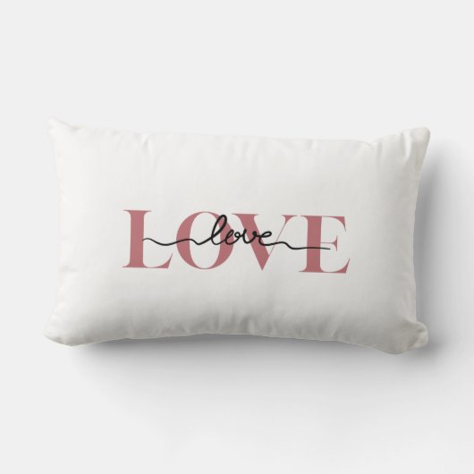 LOVE Wedding Accent Pillow Lendenkissen (Rückseite)