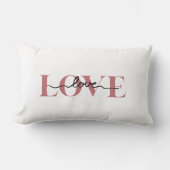 LOVE Wedding Accent Pillow Lendenkissen (Vorderseite)