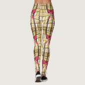 Love West African Print Straight Pants Leggings (Rückseite)