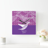 LOVE WHITE BIRD BY MASANSER QUADRATISCHE WANDUHR (Zuhause)