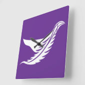 LOVE WHITE BIRD BY MASANSER QUADRATISCHE WANDUHR (Winkel)