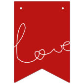 LOVE WIMPELKETTE (Dritte Fahne)