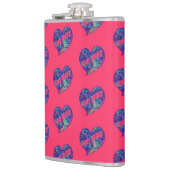 Love Wins Art Heart Flachmann (Links)