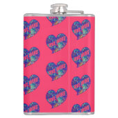 Love Wins Art Heart Flachmann (Rückseite)