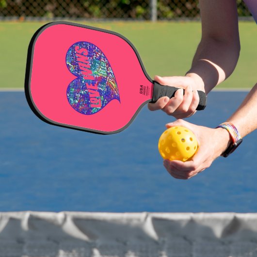 Love Wins Art Heart Pickleball Schläger (InSitu)