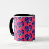 Love Wins Art Herz Tasse (Vorderseite Links)